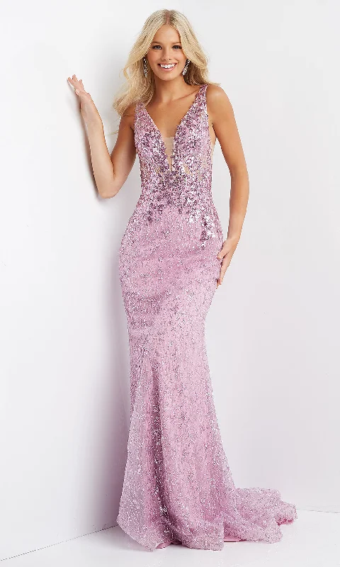 oversized dressJVN by Jovani Long Pink Sequin Formal Dress