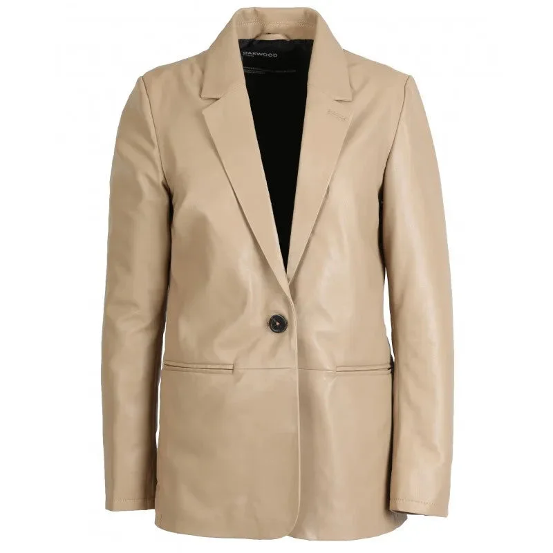 cozy wool-blend coatJacket Meg 0625-Dark-Beige