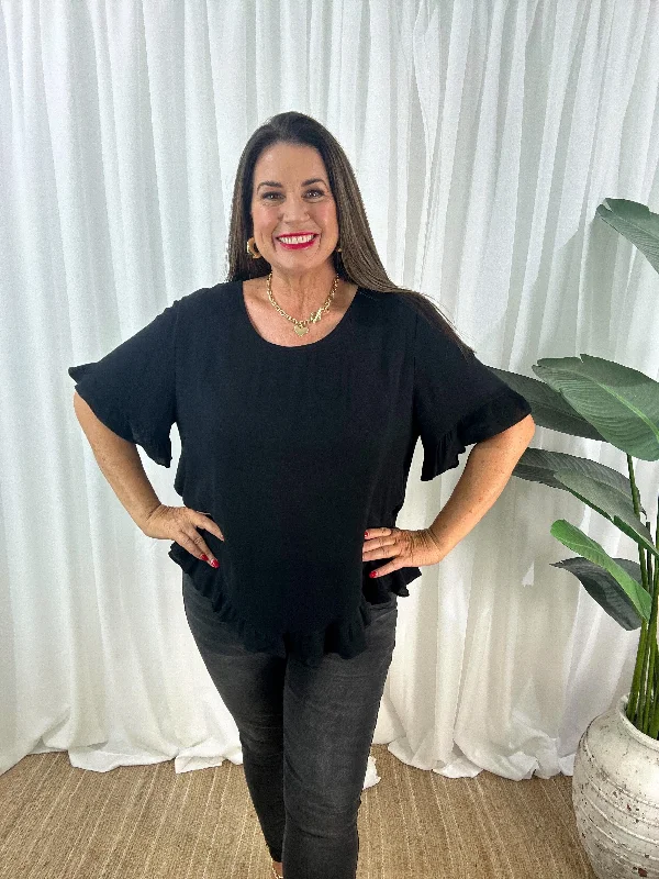 Warehouse Sale v-neck dressSpence Top - Black