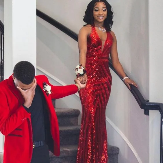 Can't Miss boho dressHalter Neckline Mermaid Red Prom Dress Charming Formal Gown For Black Girls Y662 Can't Miss boho dressHalter Neckline Mermaid Red Prom Dress Charming Formal Gown For Black Girls Y662