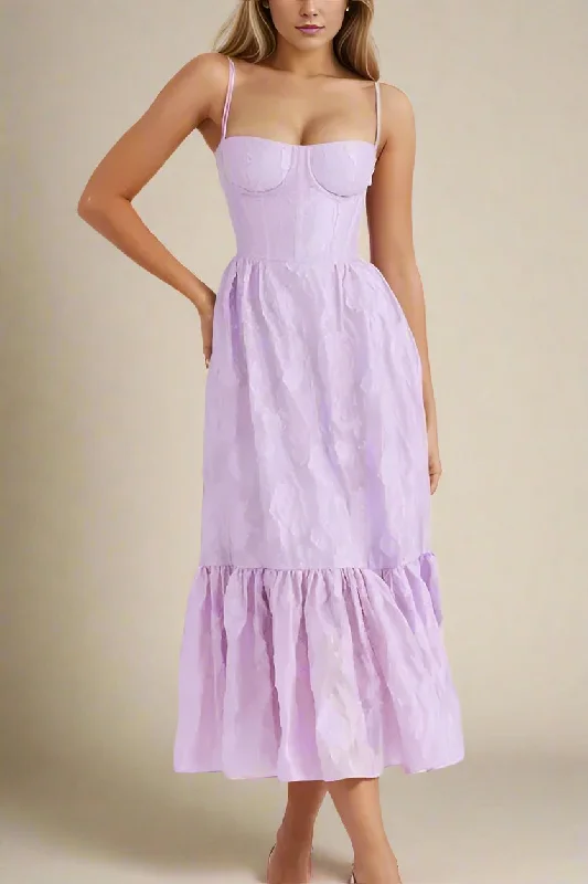 Discount Days high-waisted dressCameron Bodycon Midi Dress - Violet