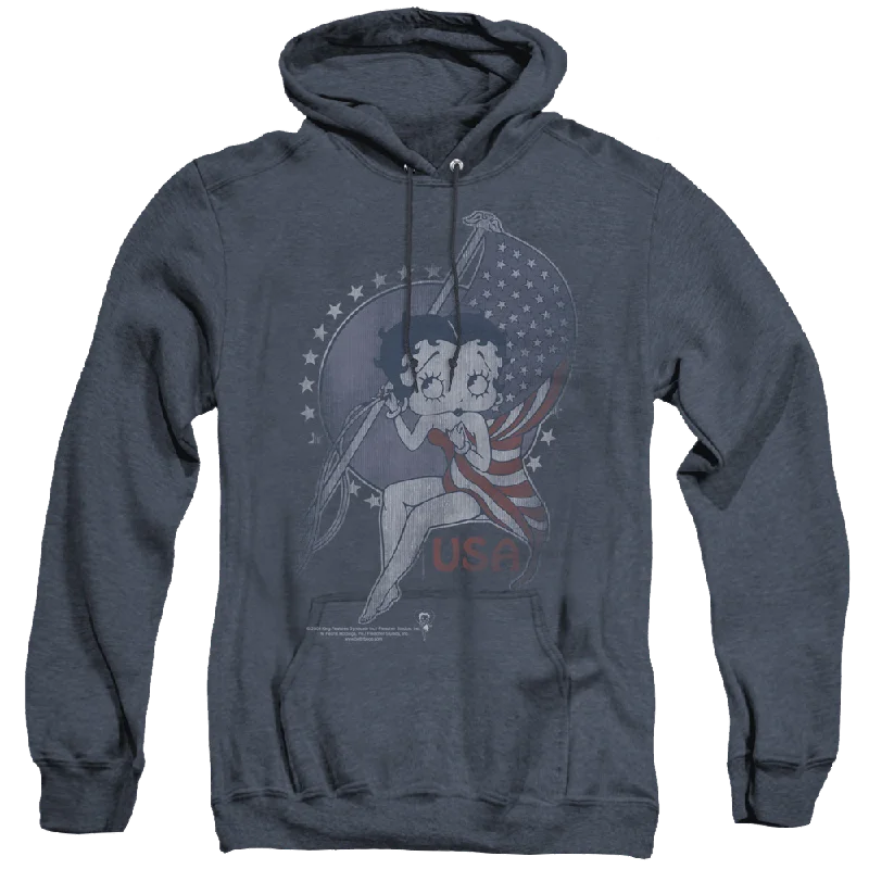 sporty hooded sweatshirtBetty Boop Proud Betty - Heather Pullover Hoodie