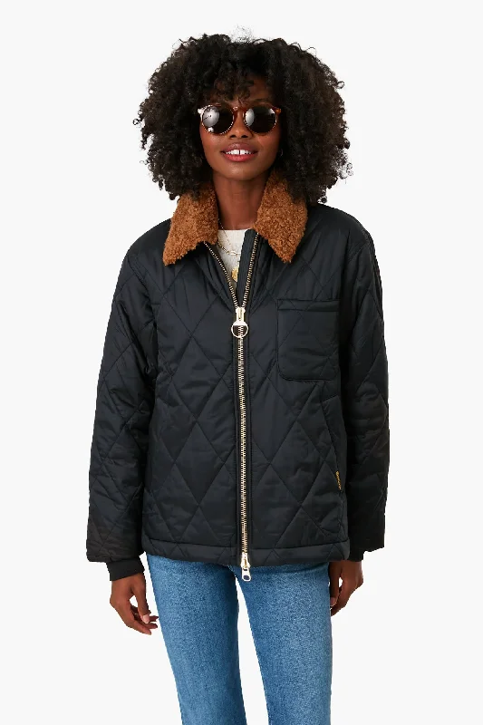 Take Advantage cozy coatBlack Valia Quilt