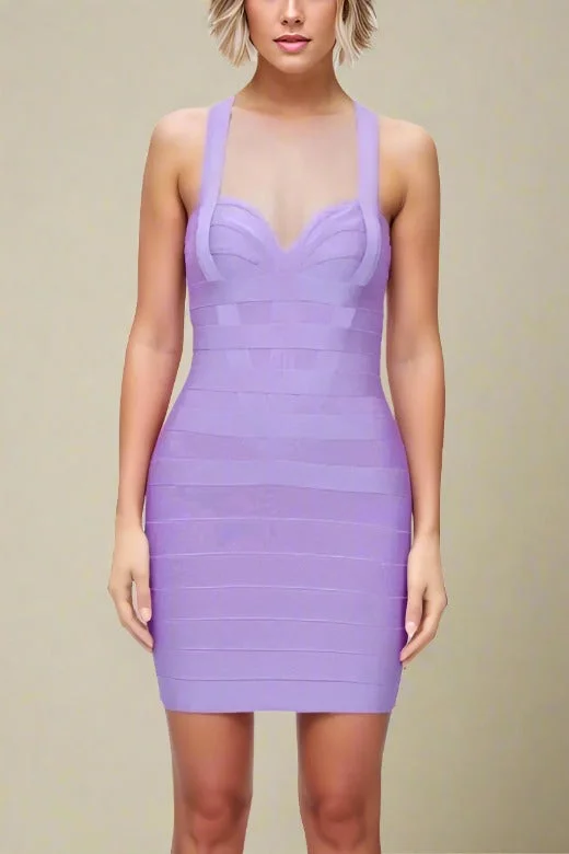 Super Sale shift dressMara Bandage Mini Dress - Violet Purple