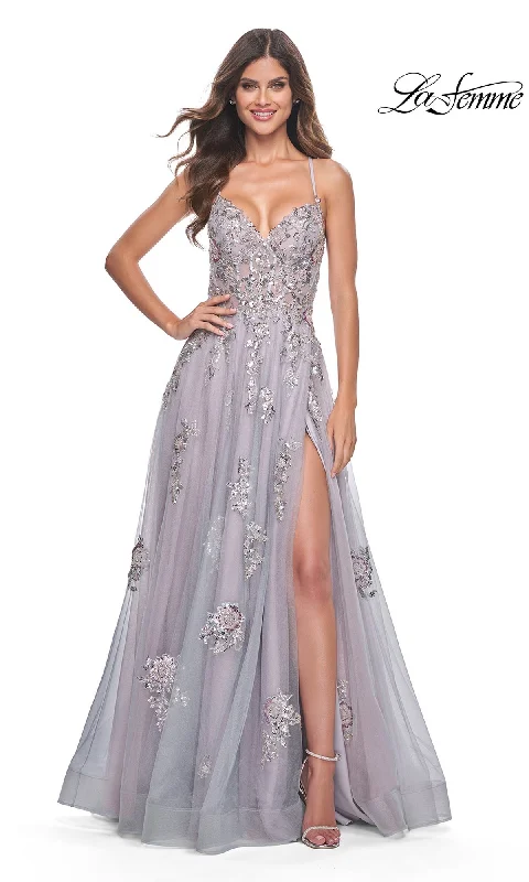 Great Deals sleek midi dressLa Femme 32200 Formal Prom Dress