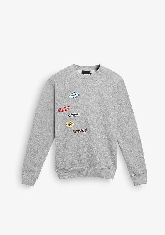 cool workout sweatshirtCrewneck Racing Club Sweatshirt Grey