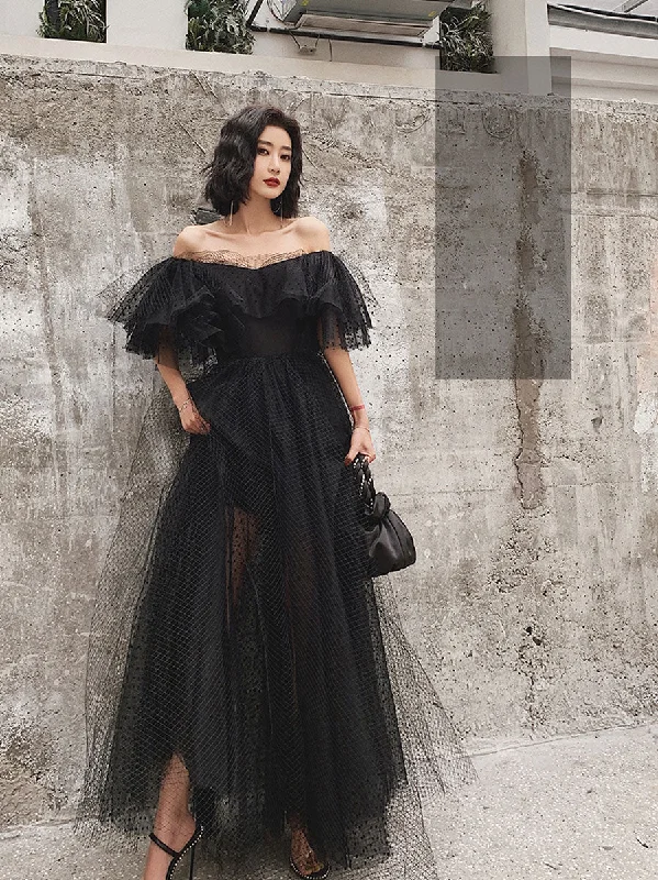 Great Deals vintage-inspired dressBlack Tulle Long Prom Dress, Formal Dress Black Graduation Dresses Y513 Great Deals vintage-inspired dressBlack Tulle Long Prom Dress, Formal Dress Black Graduation Dresses Y513