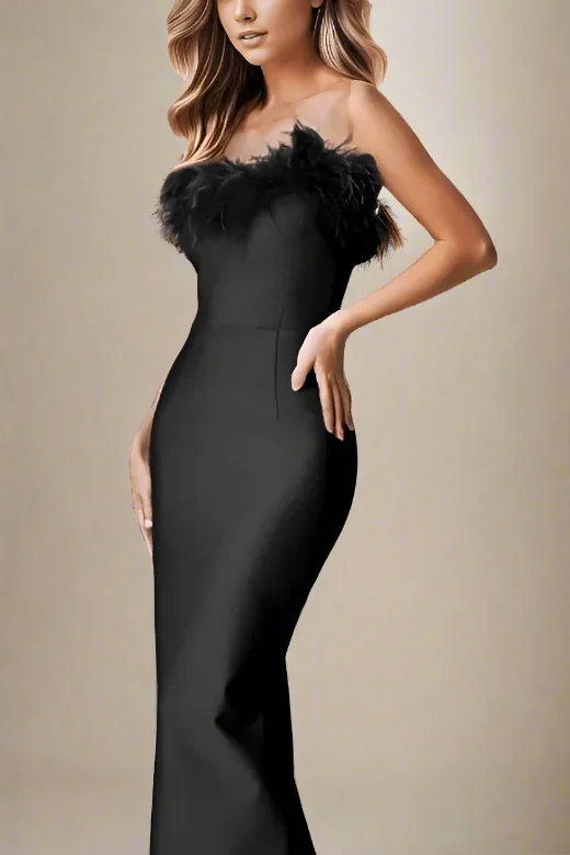 Final Markdown casual day dressErin Bandage Maxi Dress - Classic Black