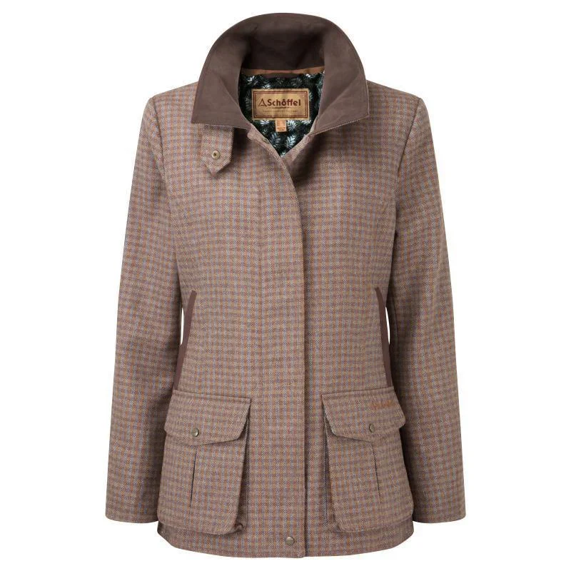 stylish peacoatSchoffel Ladies Lilymere Tweed Jacket - Skye Tweed