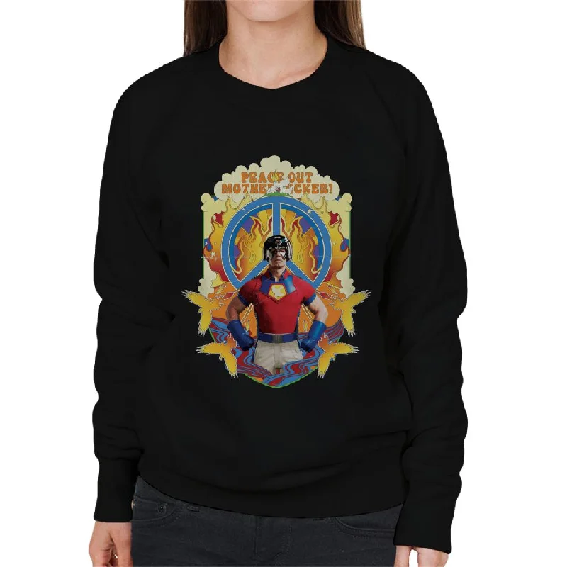 Grand Opening Sale fitness lifestyle hoodiePeacemaker Peace Out Fiery Eagly Women's Sweatshirt