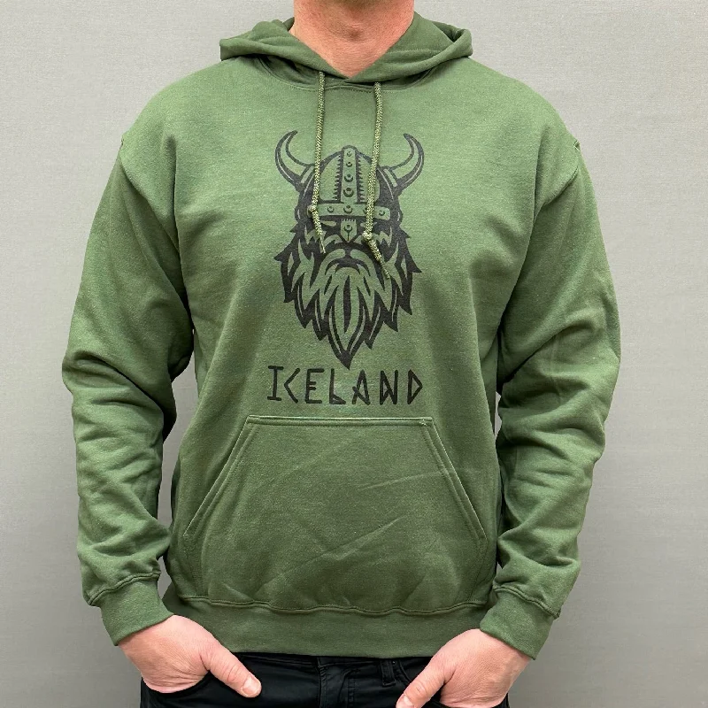 Daily Deals performance hoodieUnisex Hoody - Viking Iceland - Army Green