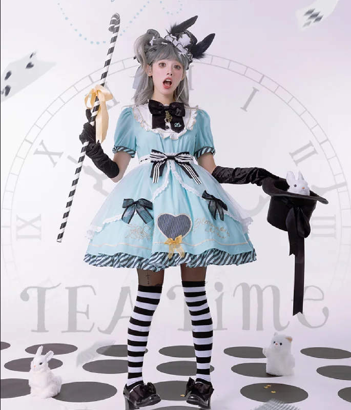 Warehouse Sale satin dressConfession Balloon~Alice in Wonderland~IP Collab Sweet Lolita OP Dress and KC Warehouse Sale satin dressConfession Balloon~Alice in Wonderland~IP Collab Sweet Lolita OP Dress and KC