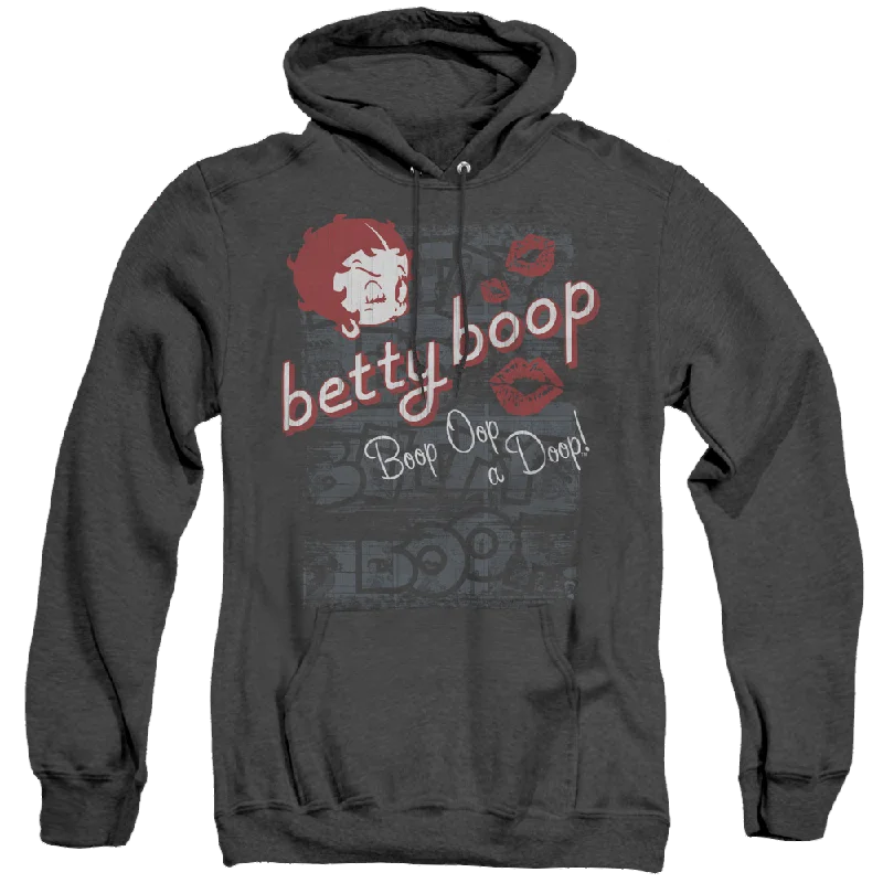 casual hoodie for workoutBetty Boop Boop Oop - Heather Pullover Hoodie