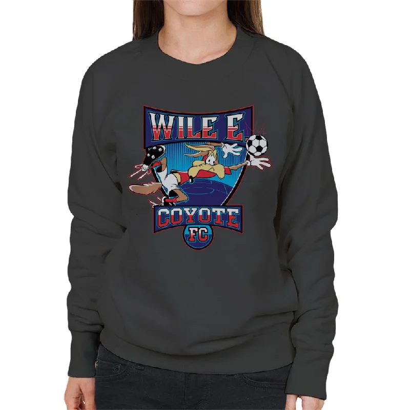 Closeout streetwear gym sweatshirtLooney Tunes Football Wile E Coyote FC Women's Sweatshirt