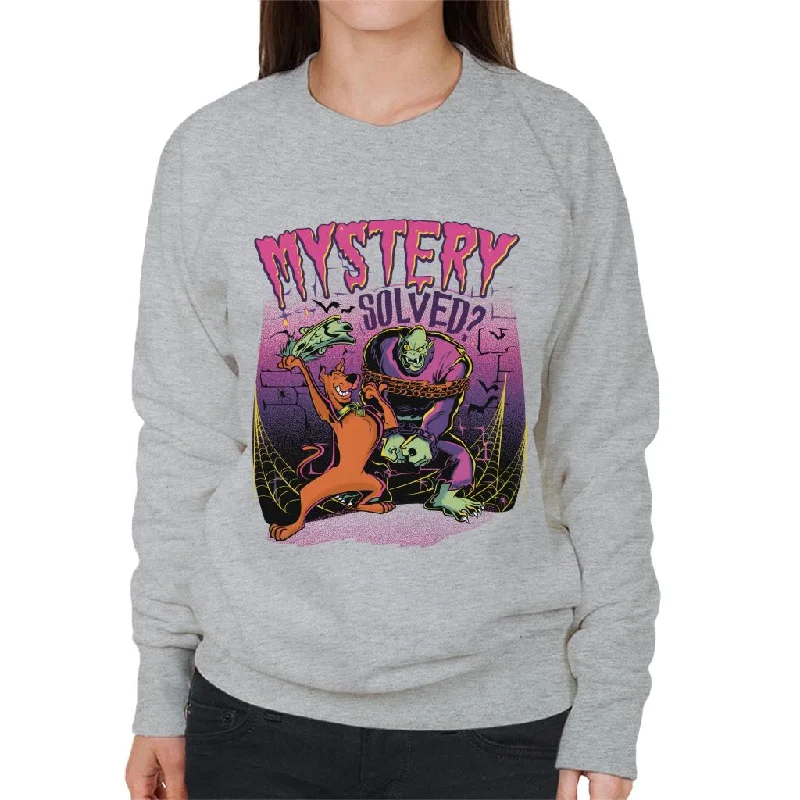 Limited Time Offer modern athletic hoodieScooby Doo Halloween Mystery Solved Women's Sweatshirt