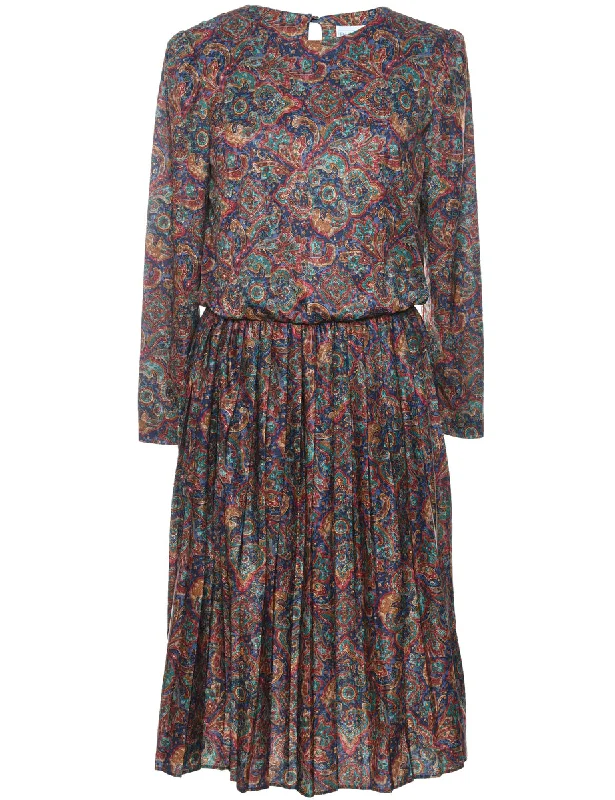 fashion-forward coatPaisley Print Dress - XL