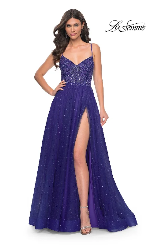 Factory Direct Sale long sleeve dressLa Femme 32020 Formal Prom Dress