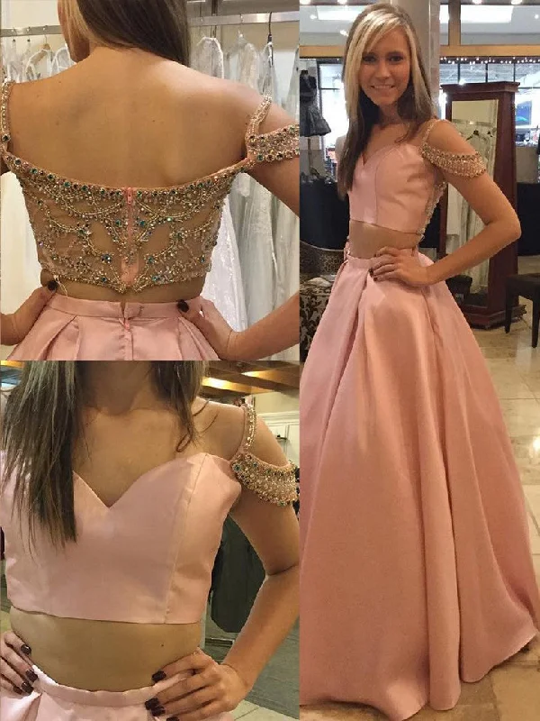Discount Days Beautiful Prom Dresses Two Pieces Long Prom Dress/Evening Dress JKS099