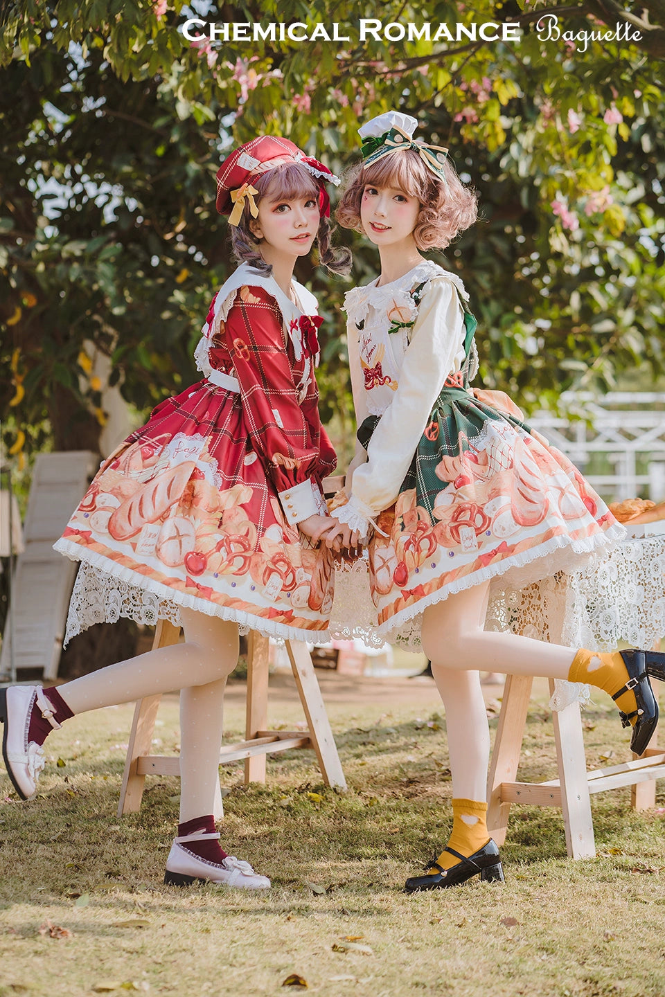 one-shoulder dressChemical Romance~Freshly Baked Bread~Sweet Lolita OP Dress Long Sleeve Dress