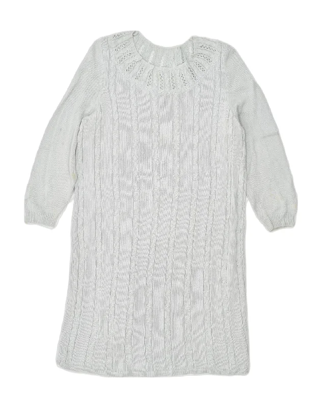 oversized pullover hoodieVINTAGE Womens Jumper Dress UK 12 Medium Off White