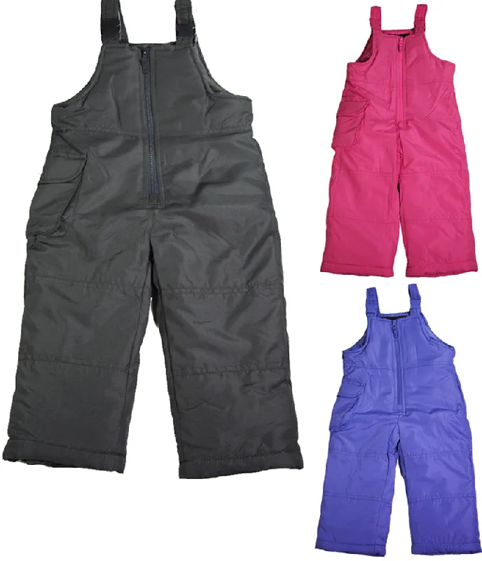 Hurry In Weathertamer Toddler & Girls Adjustable Shoulder Strap Bib Pant Snowpants