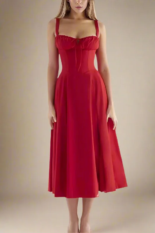 Buy Now sleek midi dressTaylor Bodycon Day Midi Dress - Lipstick Red