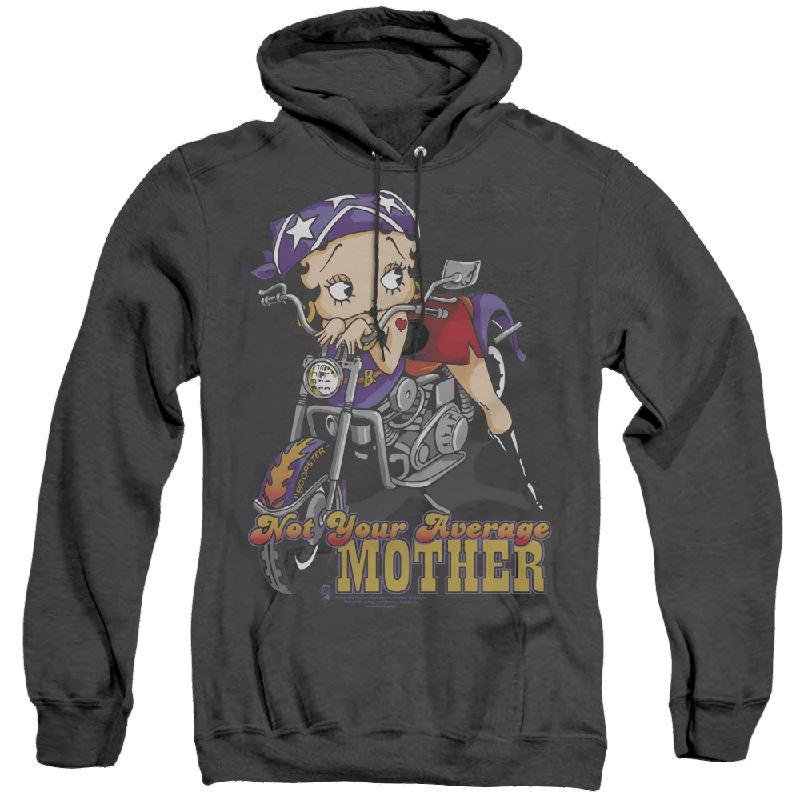 Instant Discount comfortable hoodieBetty Boop Not Your Average Mother - Heather Pullover Hoodie