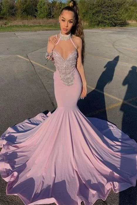 Midnight Sale cocktail party dressHalter Sweetheart Beading Sleeveless Floor-length Mermaid Prom Dresses Y870 Midnight Sale cocktail party dressHalter Sweetheart Beading Sleeveless Floor-length Mermaid Prom Dresses Y870