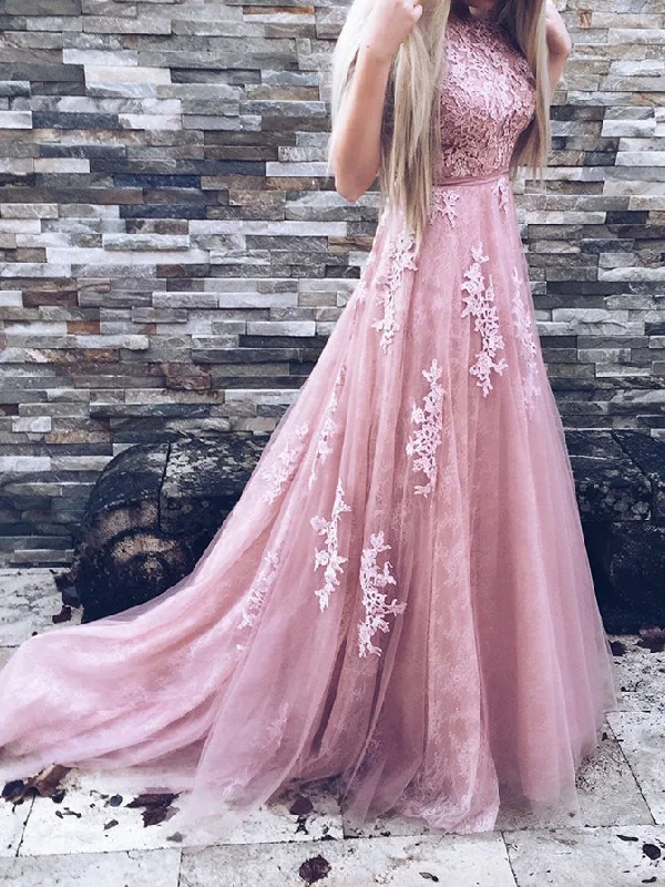Markdown Madness Beautiful Lace Prom Dresses Sweep/Brush Train Prom Dress/Evening Dress JKS103
