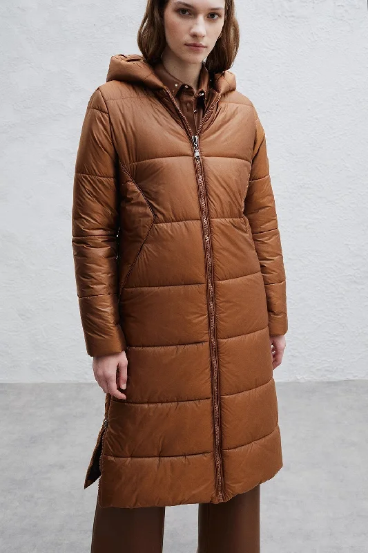 cold weather coatLars Fitted Puffer Coat