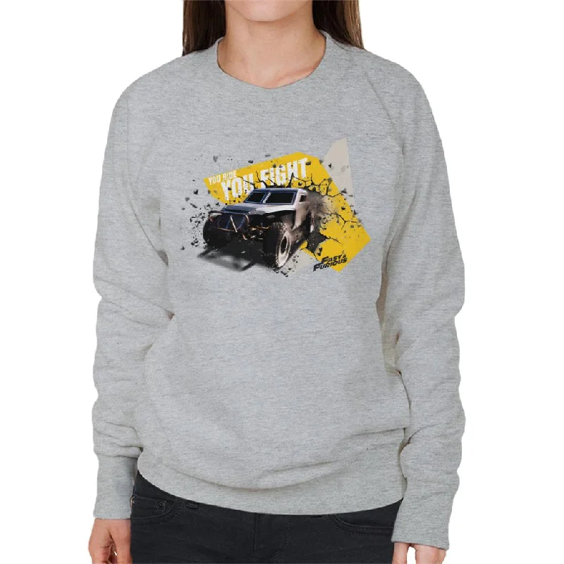 Blowout Sale trendy fitness sweatshirtFast and Furious You Ride You Fight Women's Sweatshirt