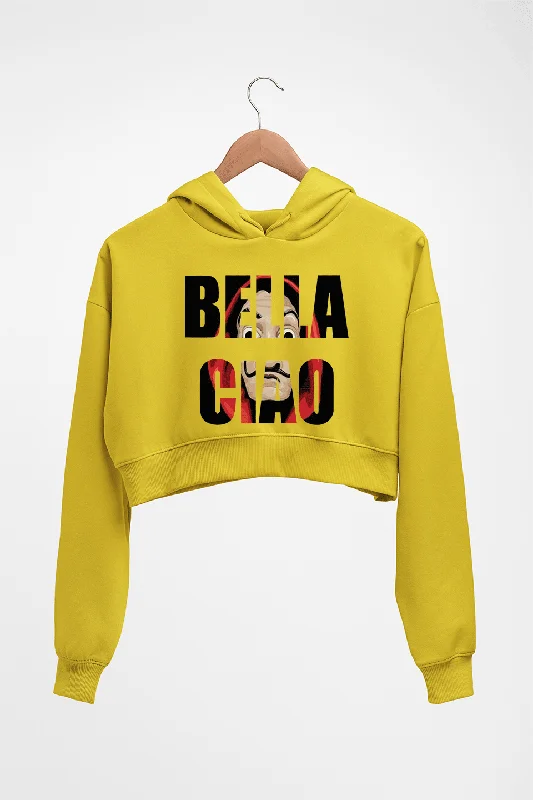 Limited Stock slim-fit hooded sweatshirtMoney Heist Bella Ciao Crop HOODIE FOR WOMEN