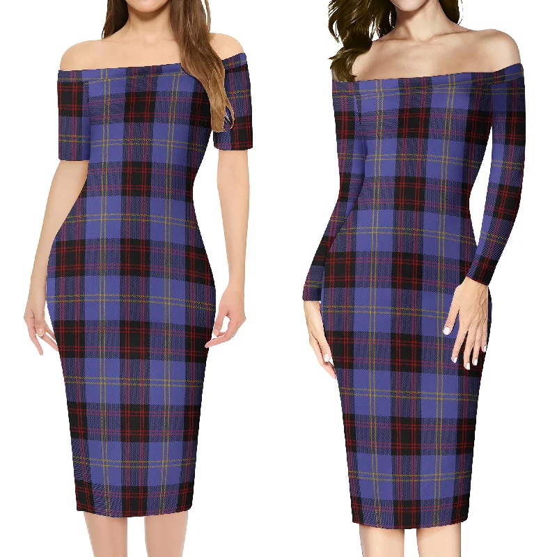 While Supplies Last Rutherford Tartan Off Shoulder Lady Dress