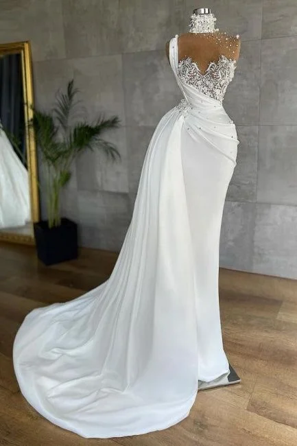 Bonus Savings casual summer dressWhite Sleeveless Satin Beading Ruffles Mermaid Prom Dresses Y934 Bonus Savings casual summer dressWhite Sleeveless Satin Beading Ruffles Mermaid Prom Dresses Y934