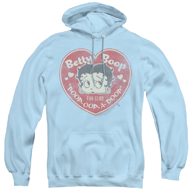 modern athletic hoodieBetty Boop Fan Club Heart - Pullover Hoodie