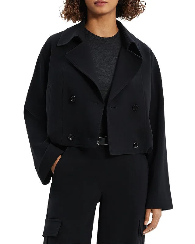 modern coatTheory Cropped Trench Coat