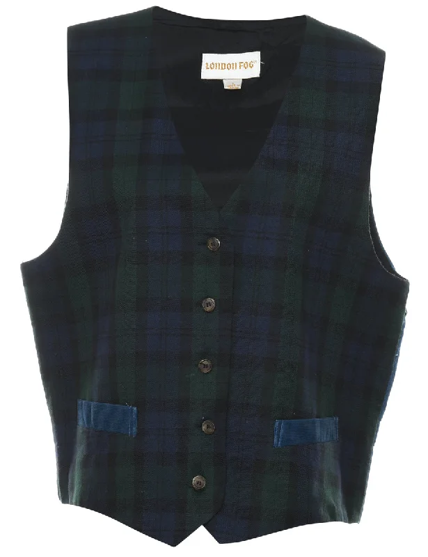 street style coatChecked Waistcoat - L