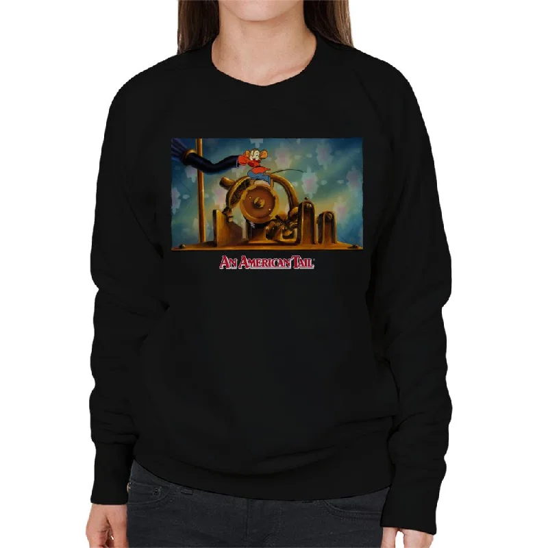 Savings Alert comfy workout sweatshirtAn American Tail Fievel Mousekewitz Running Women's Sweatshirt