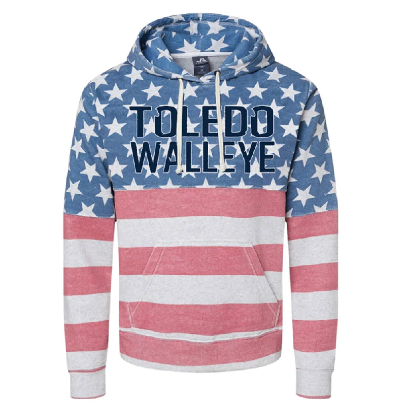Deal Frenzy smooth fit athletic sweatshirtToledo Walleye Real American Tri-Blend Hoodie