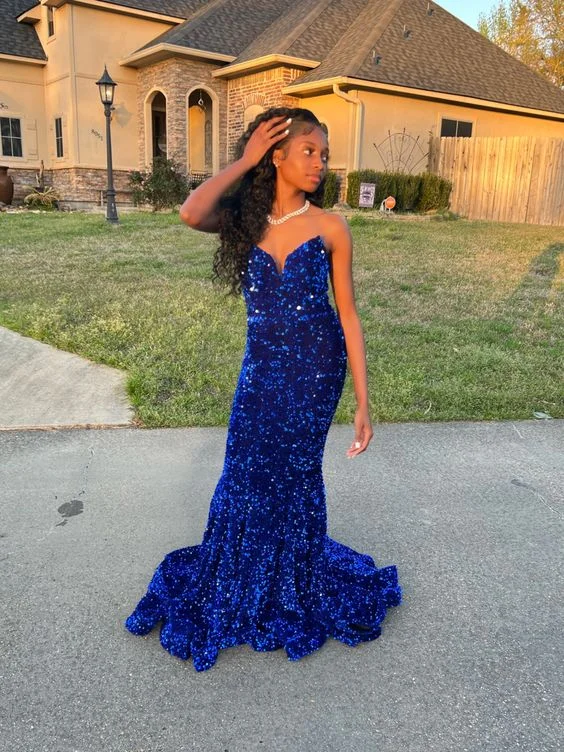 Reduced Prices winter dressRoyal Blue Mermaid Sequins Prom Dress Graduation Dress Black Girls Prom 8th Grade Prom Y495 Reduced Prices winter dressRoyal Blue Mermaid Sequins Prom Dress Graduation Dress Black Girls Prom 8th Grade Prom Y495