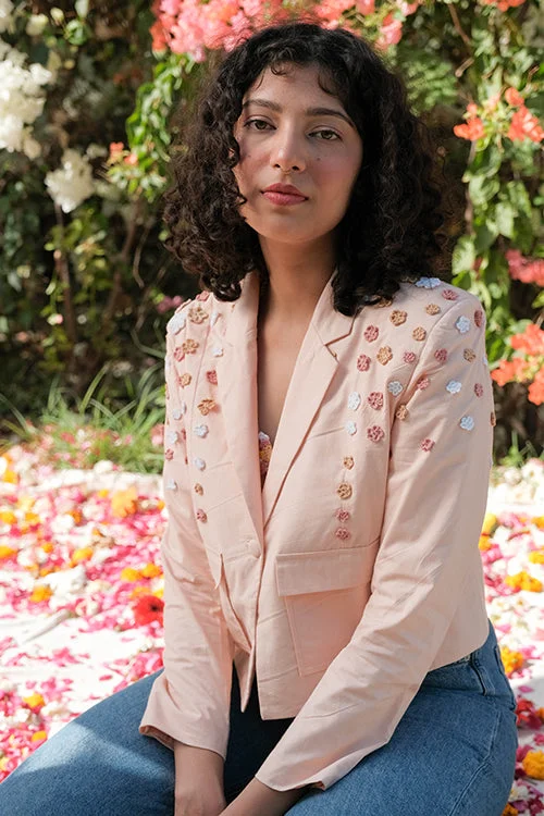Crazy Deals minimalist jacketOkhai 'Revival' Pure Cotton Hand Embroidered Blazer