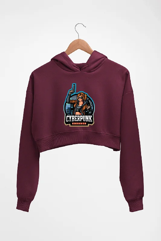 Quick Sale fitted hoodieCyberpunk Crop HOODIE FOR WOMEN