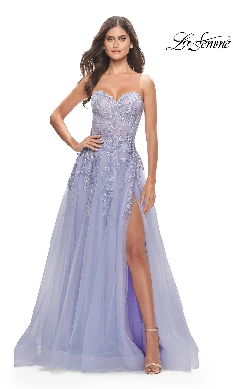 New Markdowns casual evening dressLa Femme 31363 Formal Prom Dress