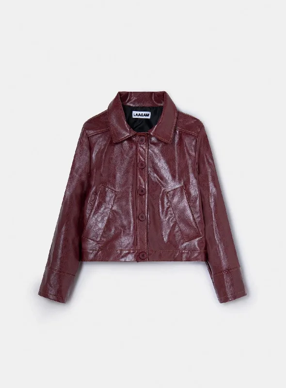 Price Reduction padded coatALEXA FAUX LEATHER JACKET
