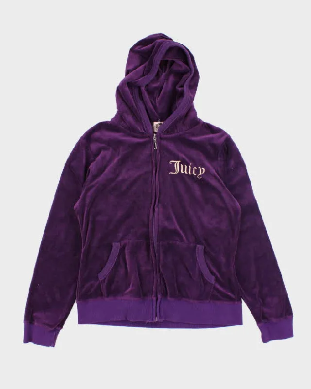 sleek workout sweatshirtVintage Y2k 00s Juicy Couture Purple Hoodie - M