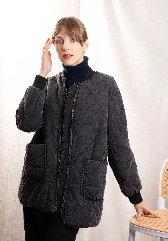 lightweight winter coatJacket J2316 Black