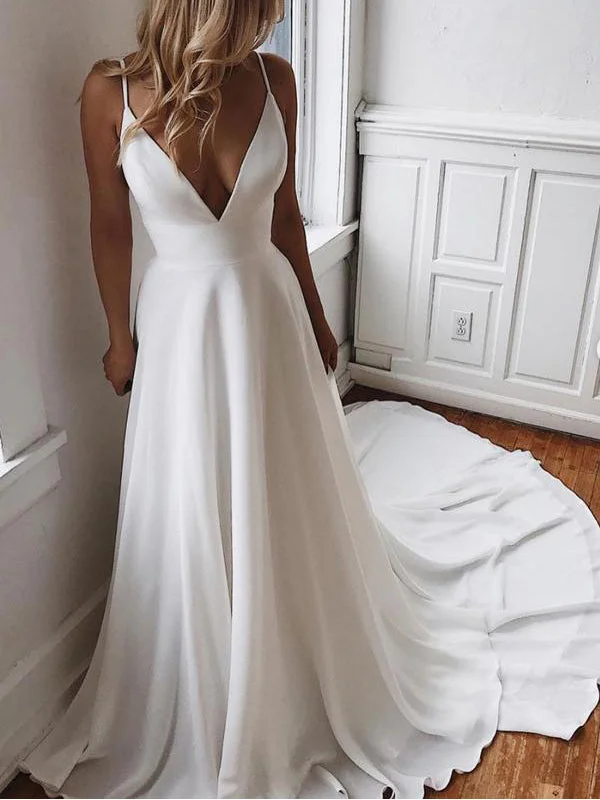 Exclusive Online Offer Chic Prom Dresses with Spaghetti Straps A Line Open Back Prom Dress Long Evening Dress JKL1689