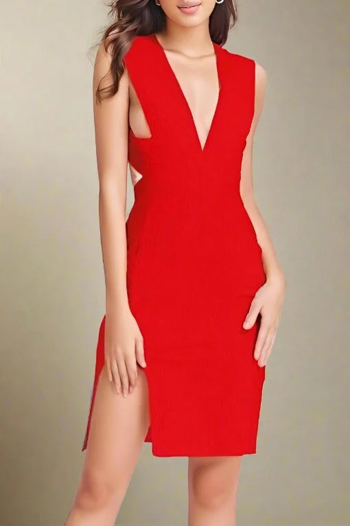 Last Chance party-ready dressPia Bandage Dress - Lipstick Red