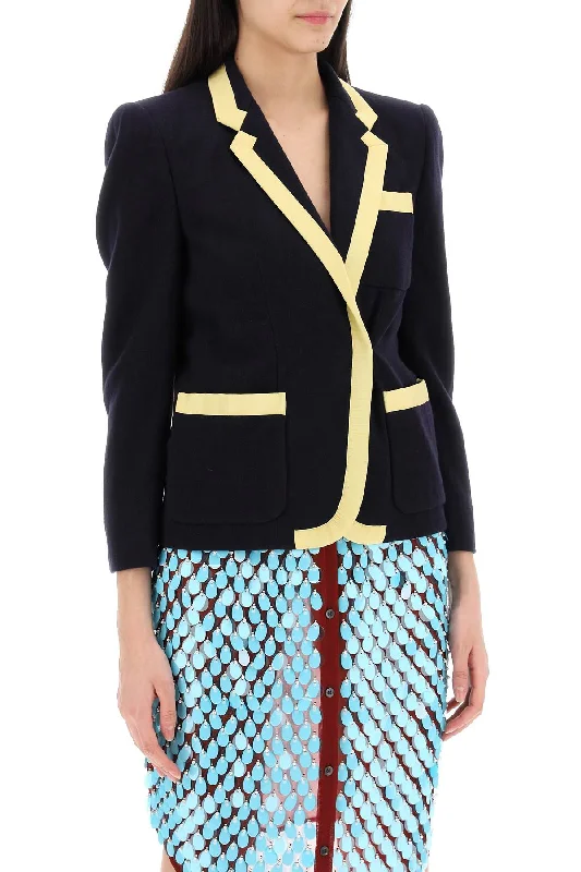 Shop and Save sporty jacketDries Van Noten Shetland Fabric Bessie