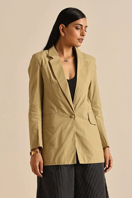 Seasonal Clearance versatile coatOkhai 'Serene' Herbal Dyed Pure Cotton Blazer